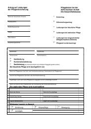 Antrag auf Leistungen der Pflegeversicherung bei der ... - IKK classic